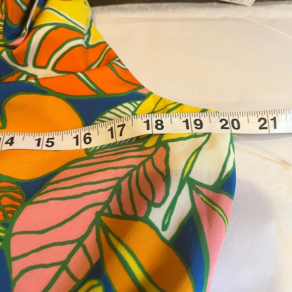NWT J.Crew size 14 silk midi dress in tropical print - Picture 12 of 13
